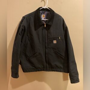 Vintage Carhartt Jacket Mens Black 4XL Blanket Lined Detroit J001 BLK Made USA